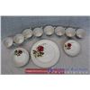 Image 2 : Lot of Ridgway Ironstone England China (Anniversary Rose) (14 pieces)
