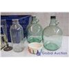 Image 3 : Lot of Glass Bottles, Decor and Wax Melter W/ Walmart Crate
