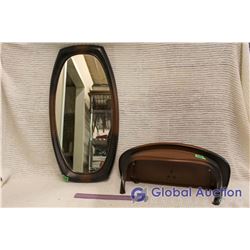 MCM Mirror And Shelf