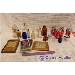 Lot Of Vintage Bottles And misc