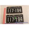 Image 1 : Matching Pair Of 60's Licence Plates