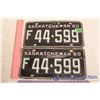 Image 1 : Matching Pair Of 60's Licence Plates