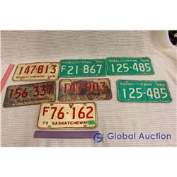 Lot Of 70's Sask Licence Plates