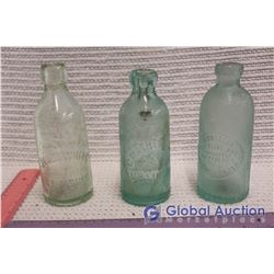 Lot Of Vintage Glass Bottles (3)