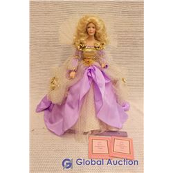 The Fairy Godmother Franklin Heirloom Porcelain Doll W/ Certificate And Stand