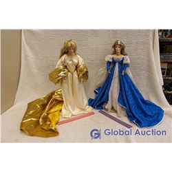 Pair Of Lord Of The Rings Franklin Heirloom Porcelain Dolls