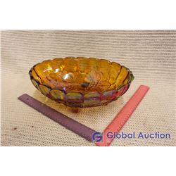 Vintage Marigold Carnival Glass Bowl