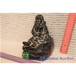 Inuit Themed Soapstone Statue