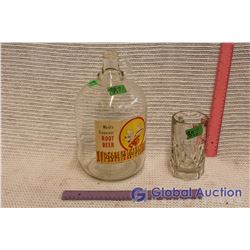Dogs N Suds Root beer Jug And Mug