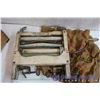 Image 3 : Vintage Wringer, Wooden Crate and Potato Sack.