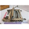 Image 4 : Vintage Wringer, Wooden Crate and Potato Sack.