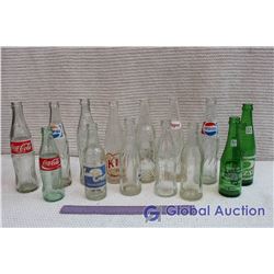 Lot of Vintage Glass Beverage Bottles (Coca-Cola, Pepsi, 7-up, ETC.)