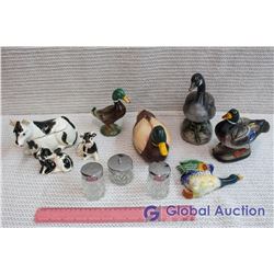 Lot of Animal Decor, Salt, Pepper and Sugar Set