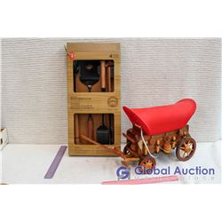 NIB BBQ Tool Set and Wagon Model Lamp