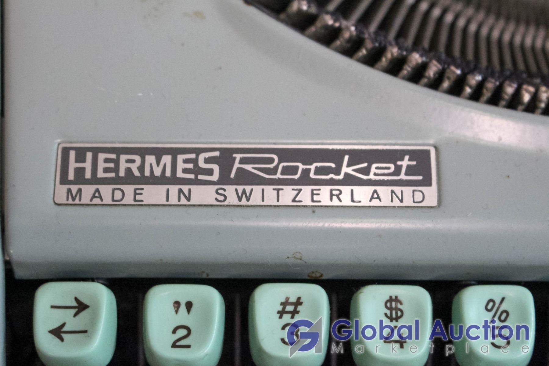 Vintage Portable Hermes Rocket Typewriter