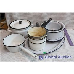 BnW Enamelware Lot