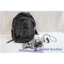 Swiss Army Backpack w/Misc Charge Cords