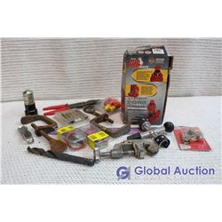2-Ton Bottle Jack & Assorted Clamps & Tools