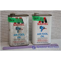 2 Tins of Marvel Mystery Oil with Contents