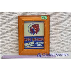 Framed Red Indian Aviation Label
