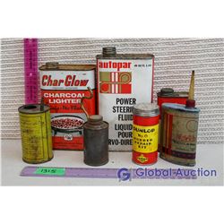 Assorted Automotive & Oil Tins