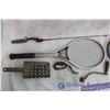 Image 2 : Vintage Stove Items, Tennis Rackets, Fishing Rod