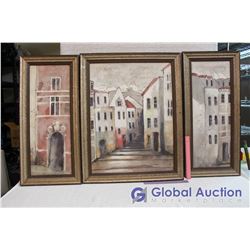 3 Large Matching Framed Prints