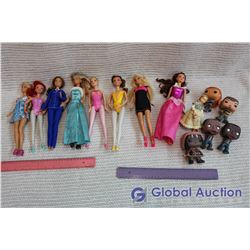 Lot of Misc Toys (Barbie, The Walking Dead Funko Pops!)