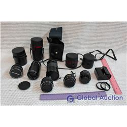 Lot of Camera Lenses and Filters