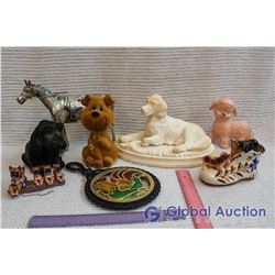 Misc Animal Decor and (3) Coin Banks