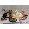 Image 1 : Misc Animal Decor and (3) Coin Banks