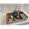Image 3 : (3) Oil Cans And Misc Tins