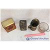Image 2 : Lot of Tins (2) and Measuring Cups (2)