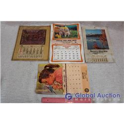 Lot of Vintage 1966,1970, 1943,1982 Calendars (4) 3 Full