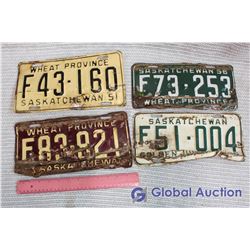 Lot of 50's License Plates (4)