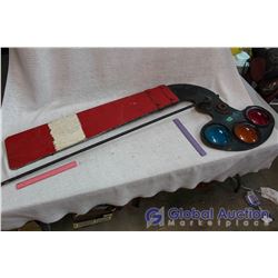 Antique Wooden Railway Semaphore Sign