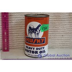 Reproduction Orange Husky Heavy Duty Motor Oil Tin