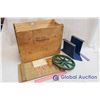 Image 1 : Vintage Wooden Crate With Metal Misc