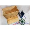 Image 4 : Vintage Wooden Crate With Metal Misc