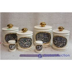 Lot Of Kitchen Canisters