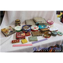 Lot Of Assorted Tins