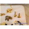 Image 2 : Elephant Theme Jewellery (Necklaces, Brooches, And Earring)