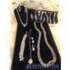 Image 1 : Rhinestone Lot (Necklaces, Bracelet, Earrings And Evening Bag