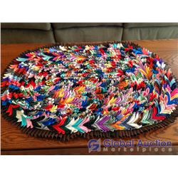 Hand Made Oval Rag Rug (32"x20")