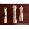 Image 1 : 3 Bone Carvings (Very Intricate Designs)