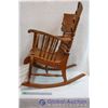 Image 5 : Antique Wooden Rocking Chair