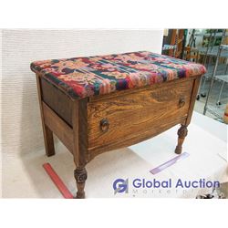 Antique Wooden Boot Bench