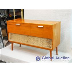 Antique West German SABA 2050 Record Player And Stereo Cabinet
