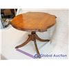 Image 3 : Antique Wooden Sidetable With Ornate Metal Feet