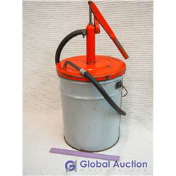 Oil Pail With Hand Pump